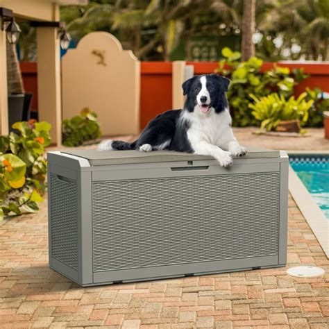 waterproof metal deck box|100 gallon waterproof deck box.